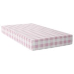Crib Sheets Pink Plaid 100% Cotton