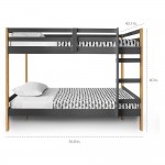 Letto Bunk Bed - Natural and Grey