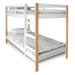 Letto Bunk Bed - Natural and White