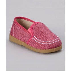 Girl's Hot Pink Slip-On Canvas Shoe