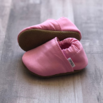 Pink Solid Moccasins