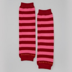 Striped Red & Pink Leg Warmers